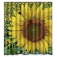 thumbnail image 1 of Ganma Beautiful Sunflowers Shower Curtain Polyester Fabric Bathroom Shower Curtain 66x72 inches, 1 of 3