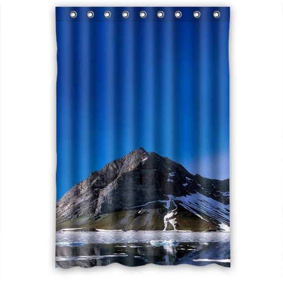 Ganma Beautiful ice mountain Shower Curtain Polyester Fabric Bathroom Shower Curtain 48x72 inches
