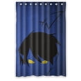 thumbnail image 1 of Ganma Black And Blue Lastest Unique Shower Curtain Polyester Fabric Bathroom Shower Curtain 48x72 inches, 1 of 3