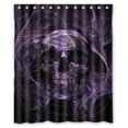 thumbnail image 1 of Ganma Black And Purple Skull Shower Curtain Polyester Fabric Bathroom Shower Curtain 60x72 inches, 1 of 3