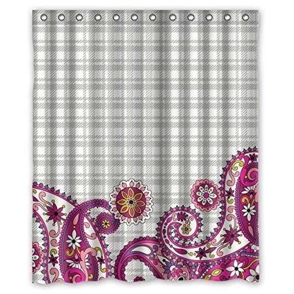 Ganma Bloom Fireworks Shower Curtain Polyester Fabric Bathroom Shower Curtain 66x72 inches