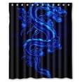 thumbnail image 1 of Ganma Blue Dragon Shower Curtain Polyester Fabric Bathroom Shower Curtain 60x72 inches, 1 of 3