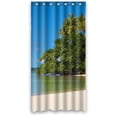 thumbnail image 1 of Ganma Blue Sea Sky Shower Curtain Polyester Fabric Bathroom Shower Curtain 36x72 inches, 1 of 3