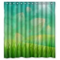 thumbnail image 1 of Ganma Botany Green Glass Sweet Shower Curtain Polyester Fabric Bathroom Shower Curtain 66x72 inches, 1 of 3