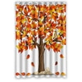thumbnail image 1 of Ganma Botany Love Tree Design Shower Curtain Polyester Fabric Bathroom Shower Curtain 48x72 inches, 1 of 3