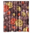 thumbnail image 1 of Ganma Botany Rose Flower Sweet Design Shower Curtain Polyester Fabric Bathroom Shower Curtain 60x72 inches, 1 of 3