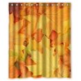 thumbnail image 1 of Ganma Botany Yellow Maple Leaf Shower Curtain Polyester Fabric Bathroom Shower Curtain 60x72 inches, 1 of 3