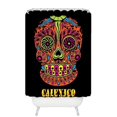 thumbnail image 1 of Ganma Caleico Happy Skull New Year Christmas Shower Curtain Polyester Fabric Bathroom Shower Curtain 60x72 inches, 1 of 3