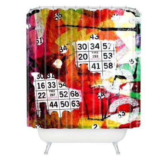 Ganma Cherry Blossom Shower Curtain Polyester Fabric Bathroom Shower Curtain 66x72 inches