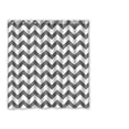 thumbnail image 1 of Ganma Chevron White And Grey Simple Shower Curtain Polyester Fabric Bathroom Shower Curtain 66x72 inches, 1 of 3