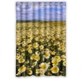 thumbnail image 1 of Ganma Chrysanthemum sea Shower Curtain Polyester Fabric Bathroom Shower Curtain 48x72 inches, 1 of 3