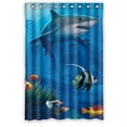 thumbnail image 1 of Ganma Clear Colorful Sea Fishes Fancy Ocean World Shower Curtain Polyester Fabric Bathroom Shower Curtain 48x72 inches, 1 of 3