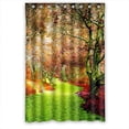 thumbnail image 1 of Ganma Clear Colorful Trees And Grass Path Beauty Scene Shower Curtain Polyester Fabric Bathroom Shower Curtain 48x72 inches, 1 of 3