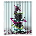 thumbnail image 1 of Ganma Colored object stacked Shower Curtain Polyester Fabric Bathroom Shower Curtain 60x72 inches, 1 of 3