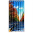 thumbnail image 1 of Ganma Colorful Railroad Track Shower Curtain Polyester Fabric Bathroom Shower Curtain 36x72 inches, 1 of 3