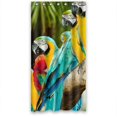 thumbnail image 1 of Ganma Colorful parrots perched on branch Shower Curtain Polyester Fabric Bathroom Shower Curtain 36x72 inches, 1 of 3
