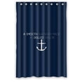 thumbnail image 1 of Ganma Cute Nautical Anchor Quotes A Smooth Sea Never Made a Skilled Sailor Shower Curtain Polyester Fabric Bathroom Shower Curtain 48x72 inches, 1 of 3