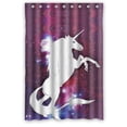 thumbnail image 1 of Ganma Cute Nebula Galaxy Space Unicorn Shower Curtain Polyester Fabric Bathroom Shower Curtain 48x72 inches, 1 of 3