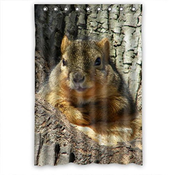 Ganma Cute Tree Animal Shower Curtain Polyester Fabric Bathroom Shower Curtain 48x72 inches