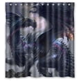 thumbnail image 1 of Ganma Dark Dragon Pattern Shower Curtain Polyester Fabric Bathroom Shower Curtain 66x72 inches, 1 of 3
