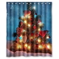thumbnail image 1 of Ganma Decoration Bulb Shiny Christmas trees Shower Curtain Polyester Fabric Bathroom Shower Curtain 60x72 inches, 1 of 3