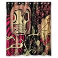 thumbnail image 1 of Ganma Design Rabbit Skull Viscera Spaceship Stylish Shower Curtain Polyester Fabric Bathroom Shower Curtain 60x72 inches, 1 of 3