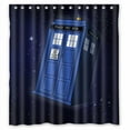 thumbnail image 1 of Ganma Doctor Who TARDIS Shower Curtain Polyester Fabric Bathroom Shower Curtain 60x72 inches, 1 of 3