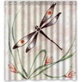 thumbnail image 1 of Ganma Dragonfly Beautiful Shower Curtain Polyester Fabric Bathroom Shower Curtain 66x72 inches, 1 of 3