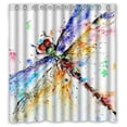 thumbnail image 1 of Ganma Dragonfly Shower Curtain Polyester Fabric Bathroom Shower Curtain 66x72 inches, 1 of 3