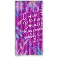 thumbnail image 1 of Ganma Elegant Modern Floral Pattern Shower Curtain Polyester Fabric Bathroom Shower Curtain 36x72 inches, 1 of 3