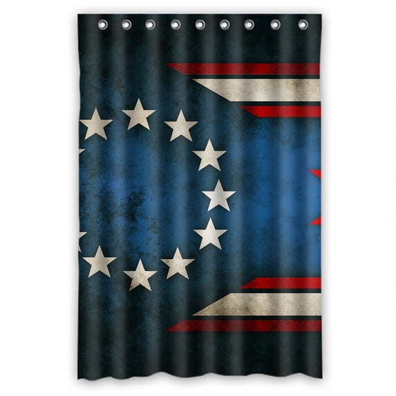 Ganma European Union Flag Desgin Shower Curtain Polyester Fabric Bathroom Shower Curtain 48x72 inches