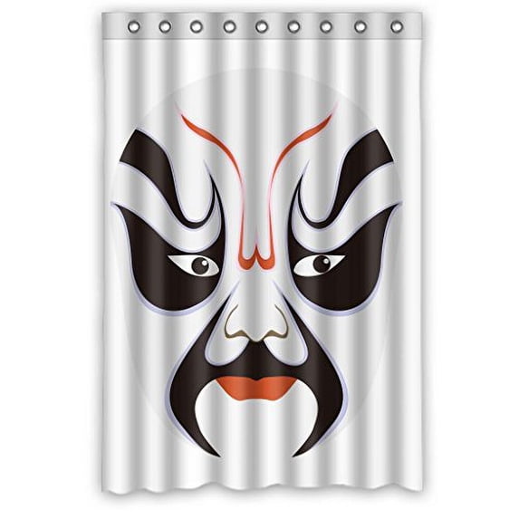 Ganma Facial Makeup In Beijing Opera Shower Curtain Polyester Fabric Bathroom Shower Curtain 48x72 inches