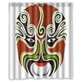 thumbnail image 1 of Ganma Facial Makeup In Beijing Opera Shower Curtain Polyester Fabric Bathroom Shower Curtain 60x72 inches, 1 of 3