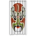 thumbnail image 1 of Ganma Facial Makeup in Beijing Opera Shower Curtain Polyester Fabric Bathroom Shower Curtain 36x72 inches, 1 of 3