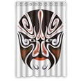 thumbnail image 1 of Ganma Facial Makeup in Beijing Opera Shower Curtain Polyester Fabric Bathroom Shower Curtain 48x72 inches, 1 of 3