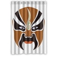 thumbnail image 1 of Ganma Facial Makeup in Beijing Opera Shower Curtain Polyester Fabric Bathroom Shower Curtain 48x72 inches, 1 of 3
