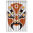 thumbnail image 1 of Ganma Facial Makeup in Beijing Opera Shower Curtain Polyester Fabric Bathroom Shower Curtain 48x72 inches, 1 of 3