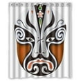 thumbnail image 1 of Ganma Facial Makeup in Beijing Opera Shower Curtain Polyester Fabric Bathroom Shower Curtain 60x72 inches, 1 of 3