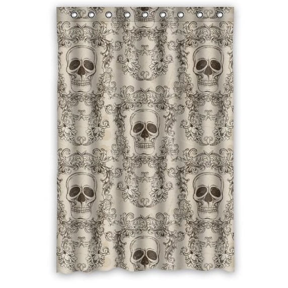 Ganma For Retro Skull Culture Special Skull Shower Curtain Polyester Fabric Bathroom Shower Curtain 48x72 inches