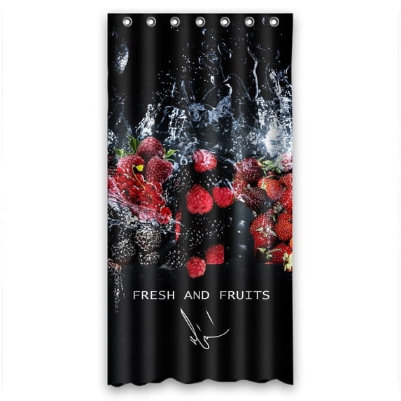 Ganma Fresh Fruits Shower Curtain Polyester Fabric Bathroom Shower Curtain 36x72 inches