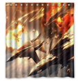 thumbnail image 1 of Ganma Ft Battle Plane Fighter Plane Shower Curtain Polyester Fabric Bathroom Shower Curtain 60x72 inches, 1 of 3