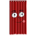 thumbnail image 1 of Ganma Funny Cute Red Face Sticking Tongue Out Shower Curtain Polyester Fabric Bathroom Shower Curtain 36x72 inches, 1 of 3