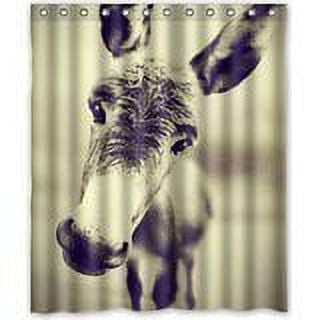 Ganma Funny Donkey Background Shower Curtain Polyester Fabric Bathroom Shower Curtain 60x72 inches