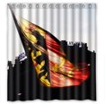 thumbnail image 1 of Ganma Geneva flag Shower Curtain Polyester Fabric Bathroom Shower Curtain 66x72 inches, 1 of 3