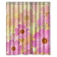 thumbnail image 1 of Ganma Glam Pink Flowers Bloom Beauty Shower Curtain Polyester Fabric Bathroom Shower Curtain 60x72 inches, 1 of 3