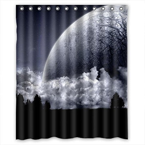 Ganma Gray Earth Shower Curtain Polyester Fabric Bathroom Shower Curtain 60x72 inches