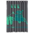 thumbnail image 1 of Ganma Green intelligent robot Shower Curtain Polyester Fabric Bathroom Shower Curtain 48x72 inches, 1 of 3