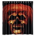 thumbnail image 1 of Ganma Halloween Skull Festive Shower Curtain Polyester Fabric Bathroom Shower Curtain 66x72 inches, 1 of 3