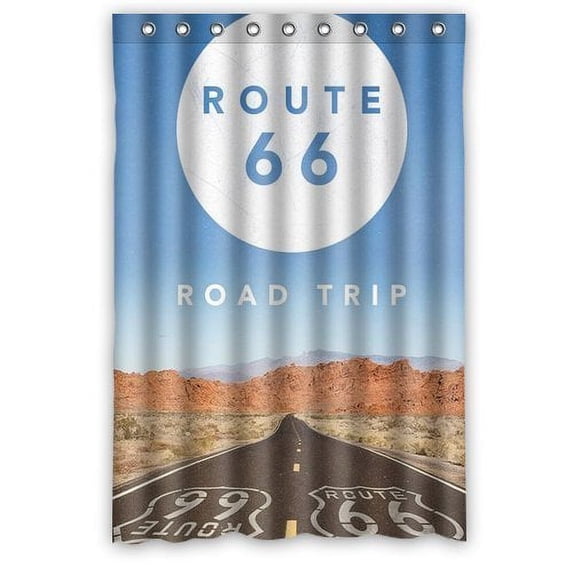 Ganma High Road Shower Curtain Polyester Fabric Bathroom Shower Curtain 48x72 inches