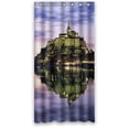 thumbnail image 1 of Ganma King Queen Beautiful Castle Theme Shower Curtain Polyester Fabric Bathroom Shower Curtain 36x72 inches, 1 of 3